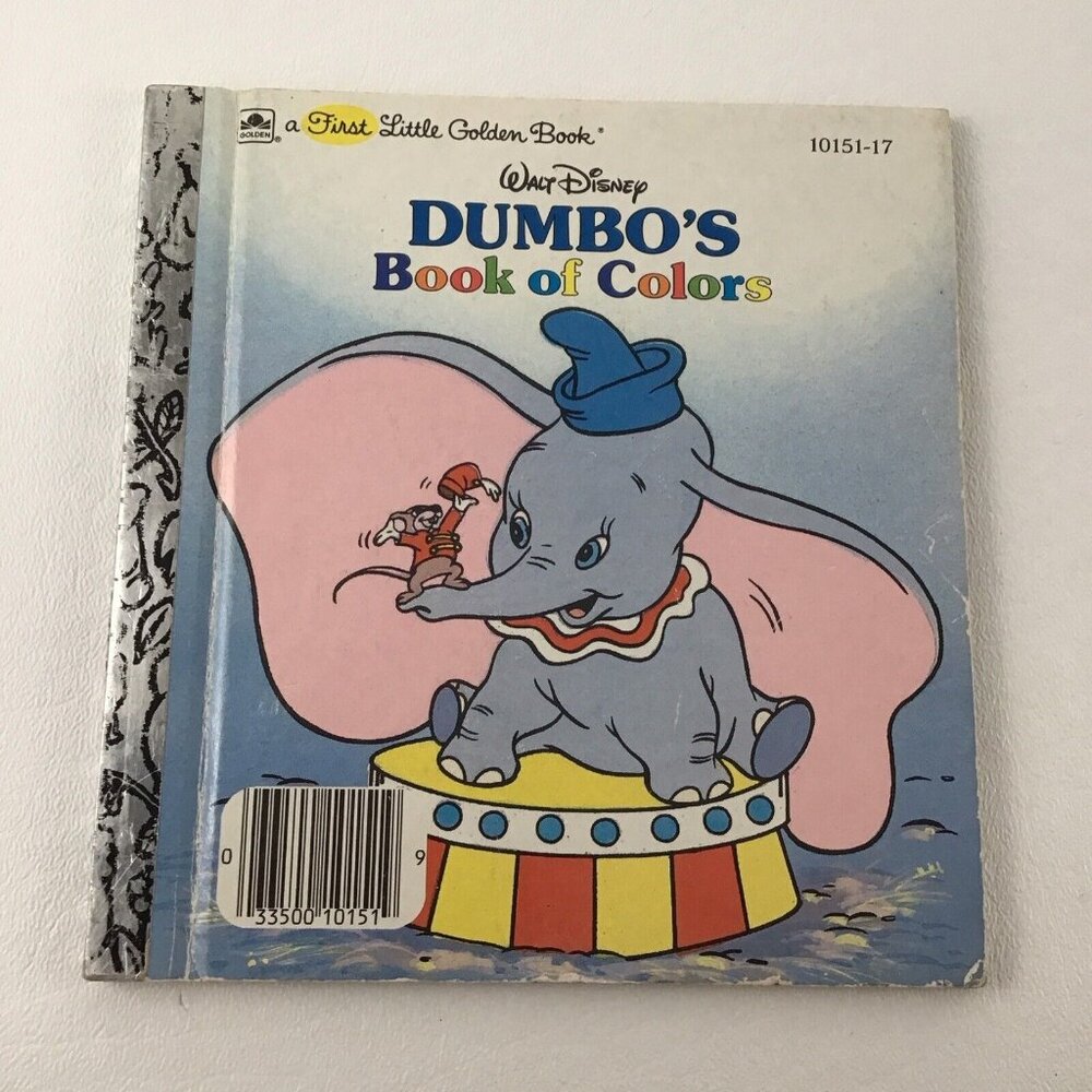 First Little Golden Book Disney Dumbo's Book Of Colors Vintage 1988 Storybook - Picture 1 of 7